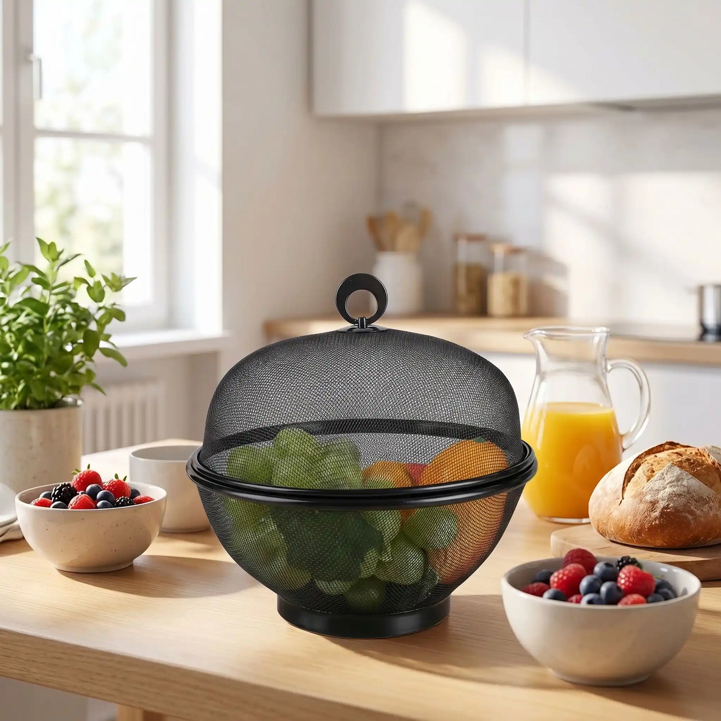 corbeille de fruits avec couvercle