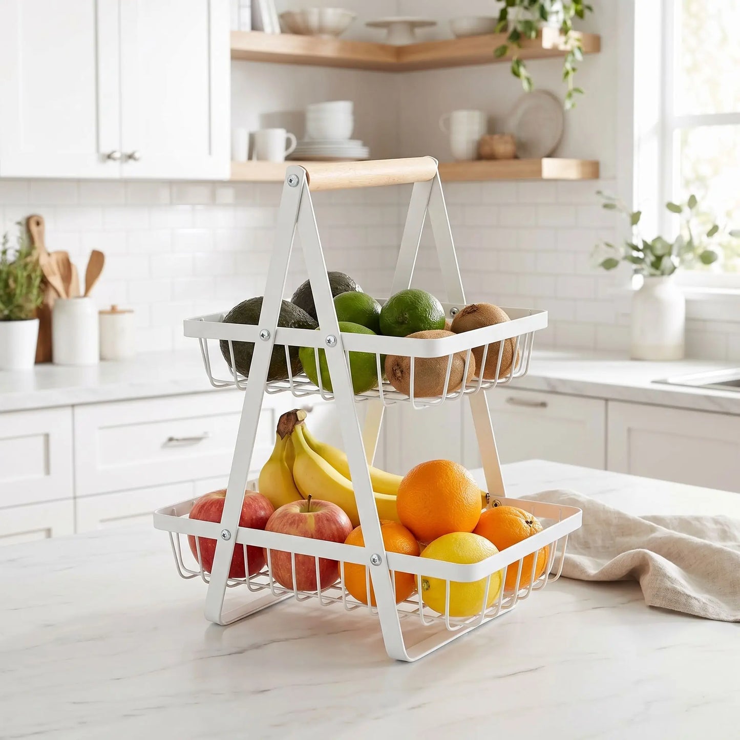 corbeille a fruit blanc