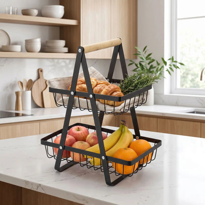 corbeille a fruits noir