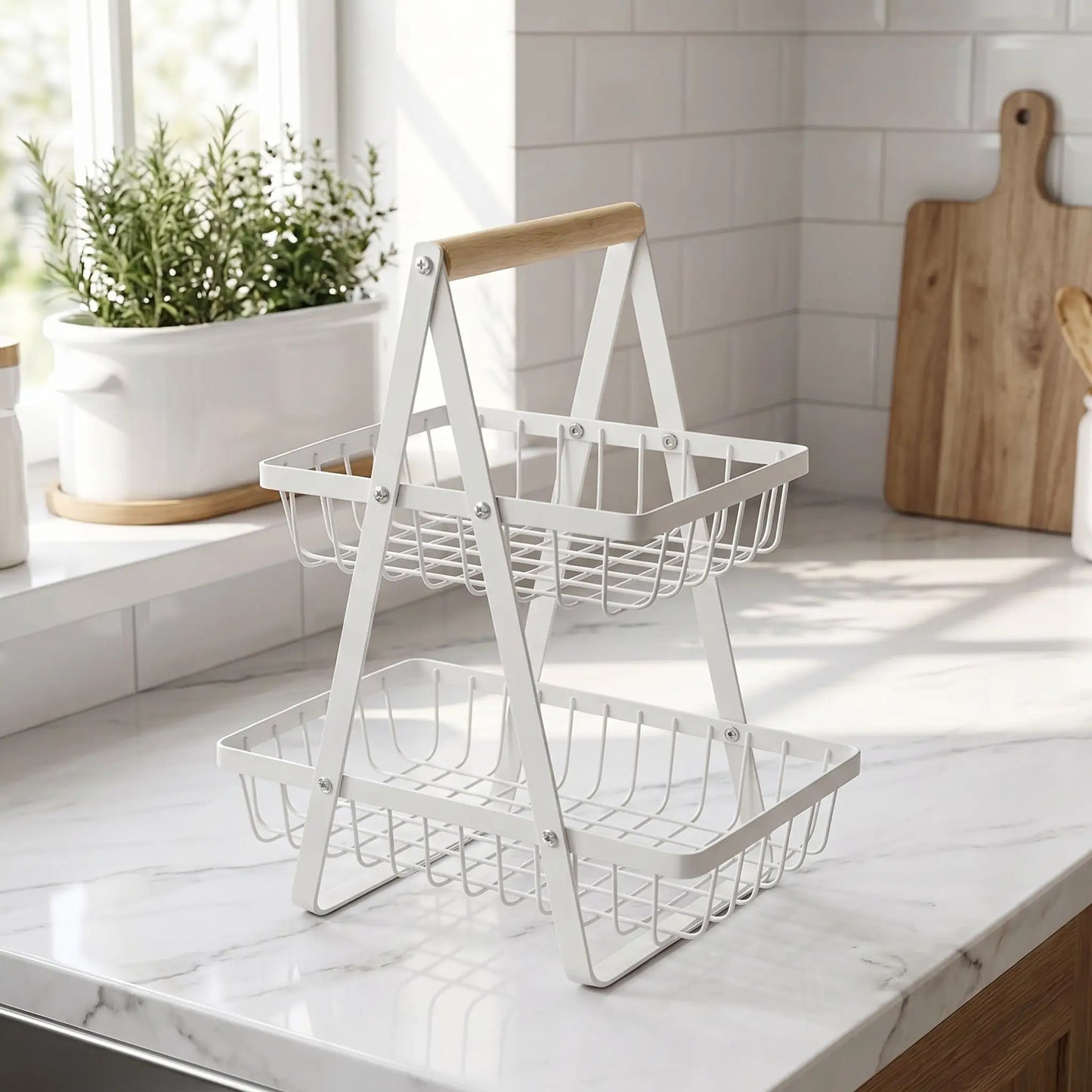 corbeille a fuit couleur blanche
