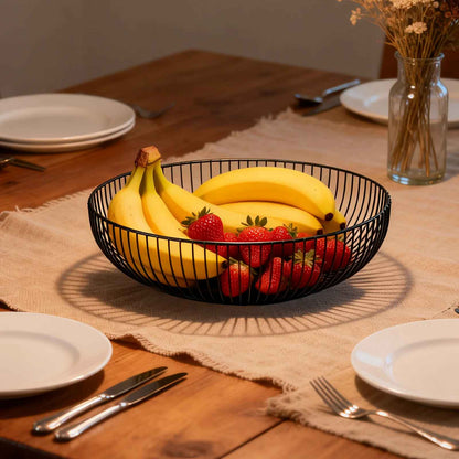 corbeille de fruit noir