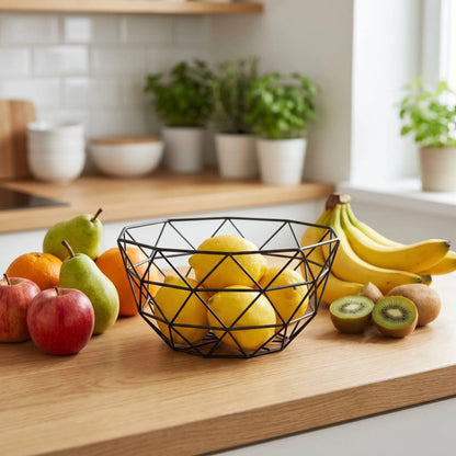 corbeille de fruit sur comptoir
