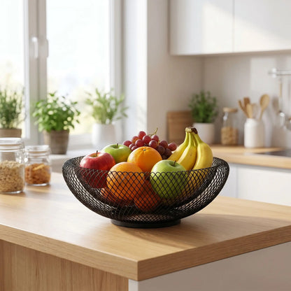 corbeille de fruits noir