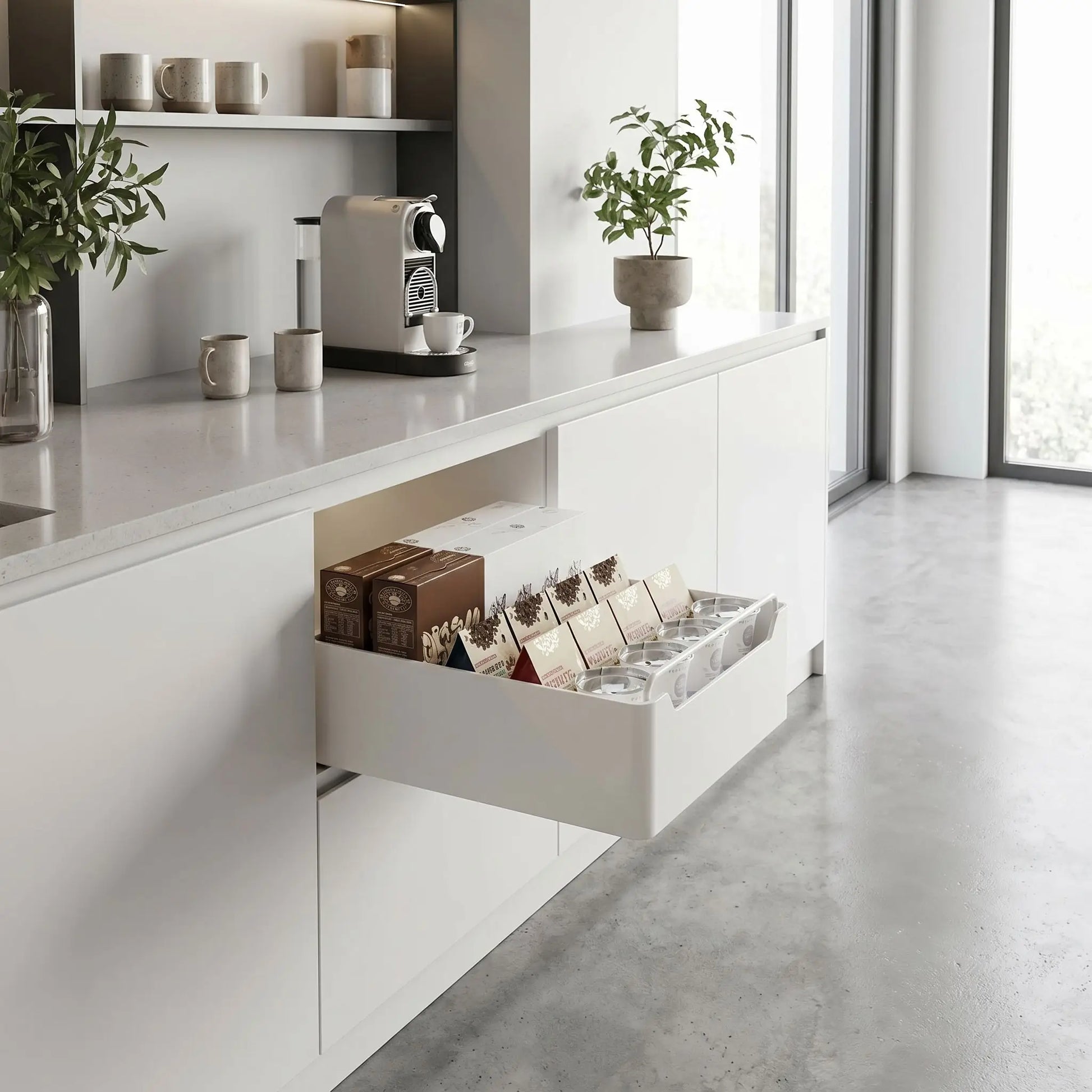 rangement coulissant cuisine ouvert